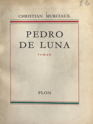 cover image of Pedro de Luna